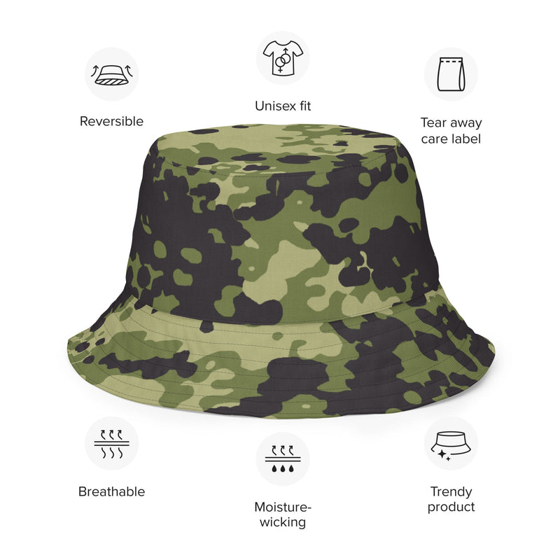 Flecktarn Scandinavian Woodland CAMO Reversible Bucket Hat - Head