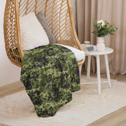 Flecktarn Woodland Scandinavian CAMO Sherpa Blanket