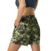 Flecktarn Scandinavian Woodland CAMO Unisex Athletic Long Shorts