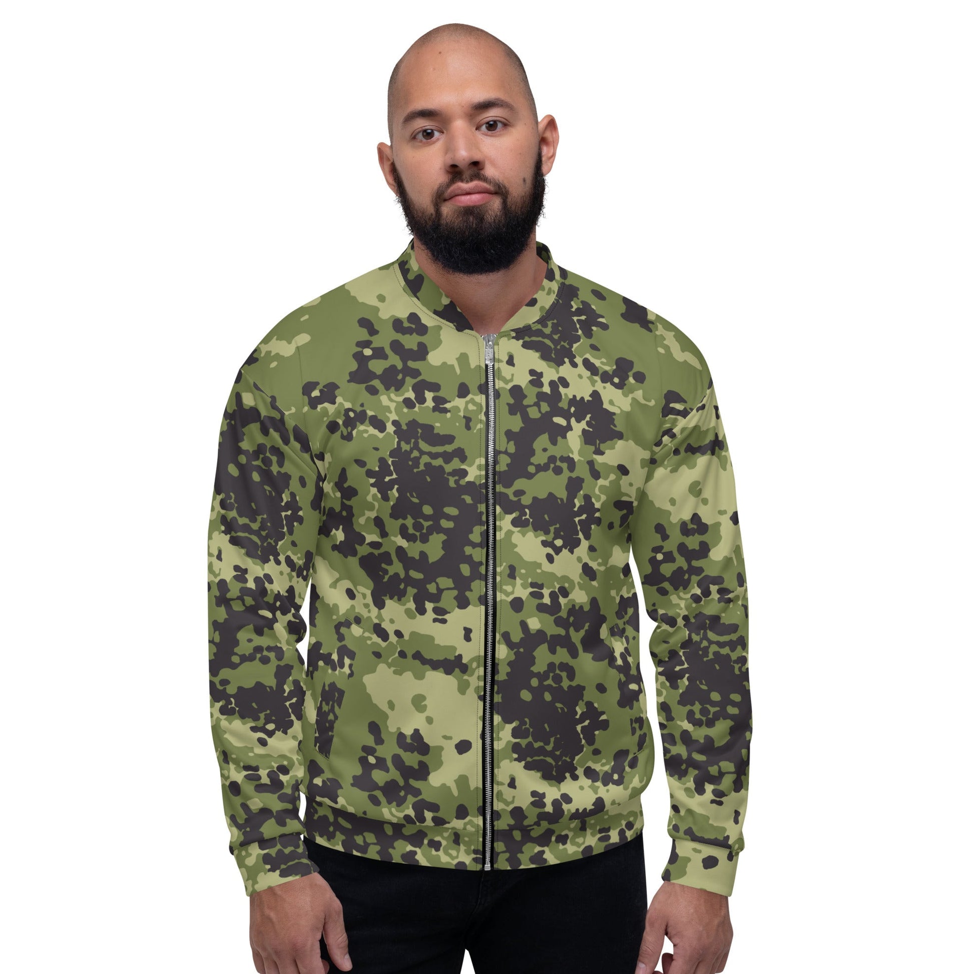 Danish Flecktarn Woodland CAMO Unisex Bomber Jacket - Jackets