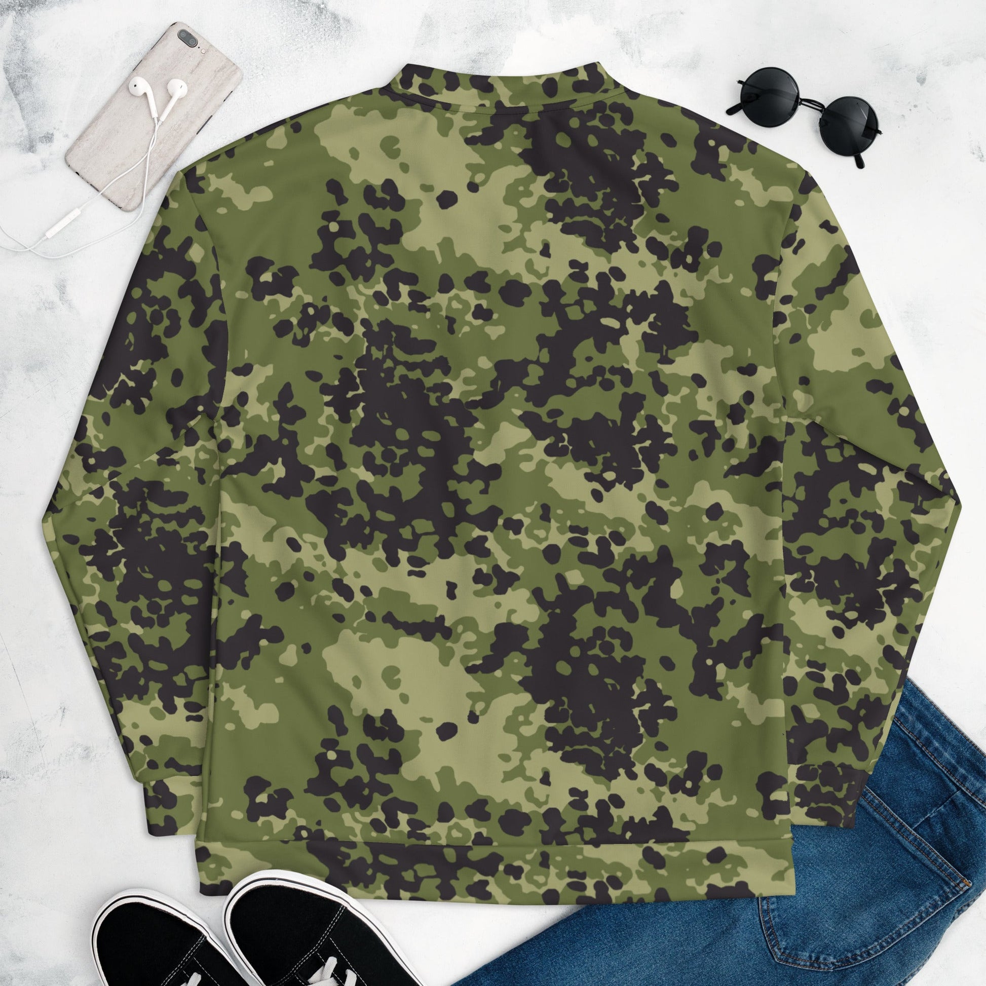 Danish Flecktarn Woodland CAMO Unisex Bomber Jacket - Jackets