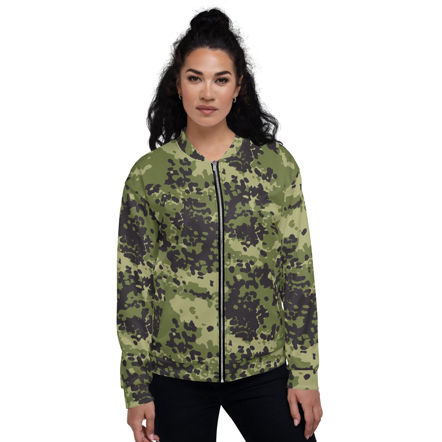 Danish Flecktarn Woodland CAMO Unisex Bomber Jacket - Jackets