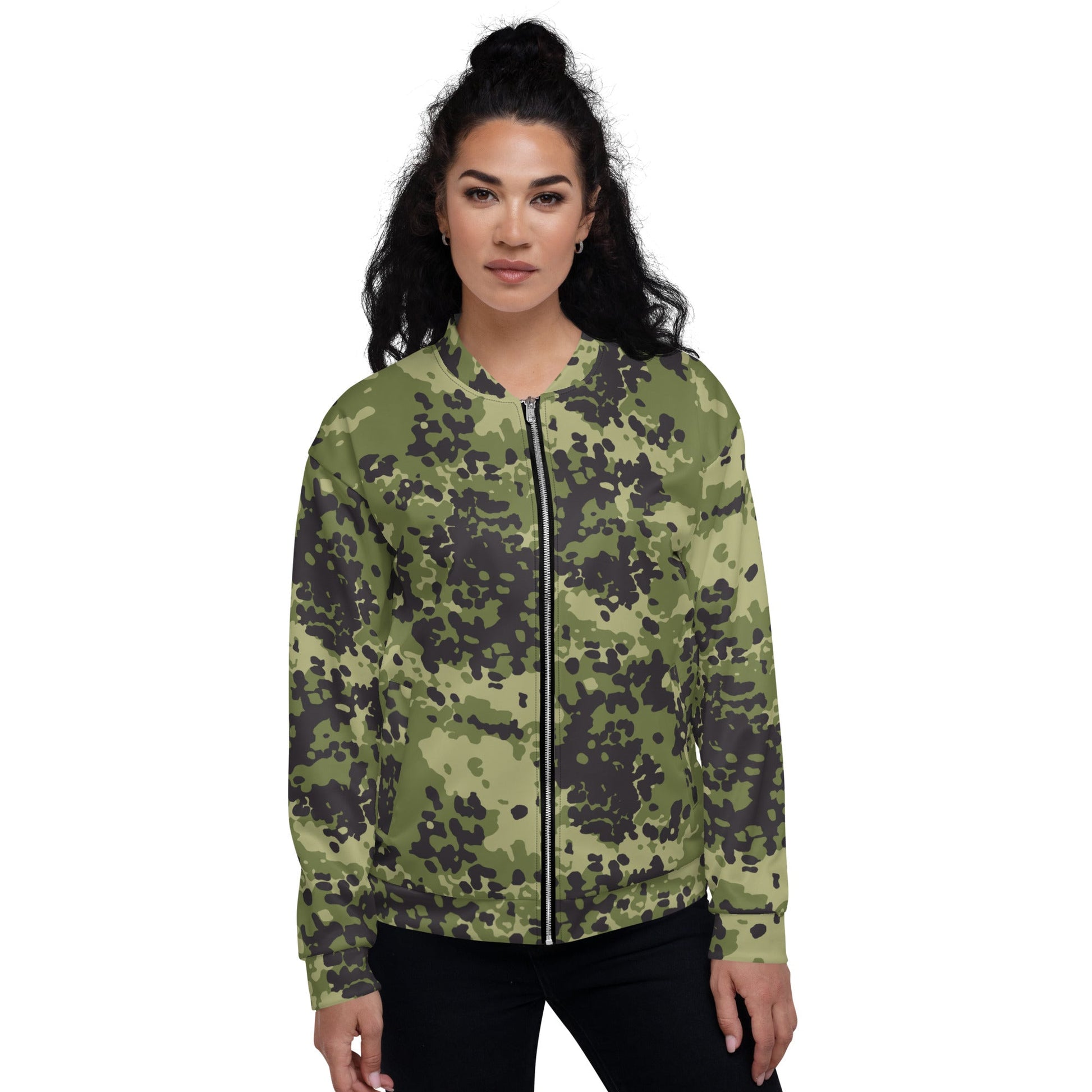 Danish Flecktarn Woodland CAMO Unisex Bomber Jacket - Jackets