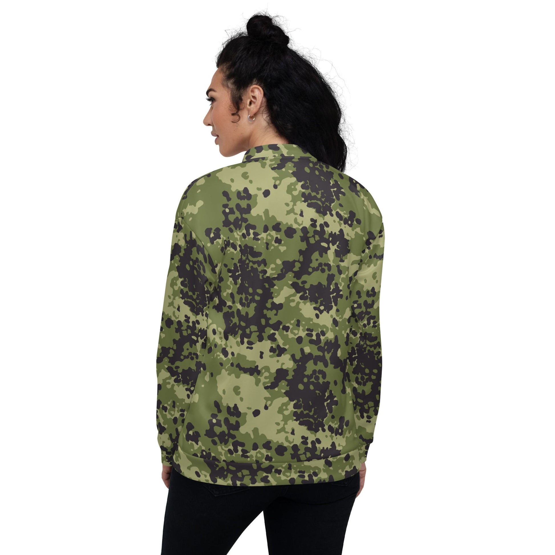 Danish Flecktarn Woodland CAMO Unisex Bomber Jacket - Jackets