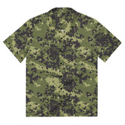 Flecktarn Scandinavian Woodland CAMO Unisex Short-Sleeve Button Shirt - 2XS - Button-Up
