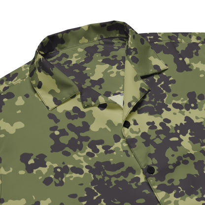 Danish Flecktarn Woodland CAMO Unisex button shirt Button Shirts