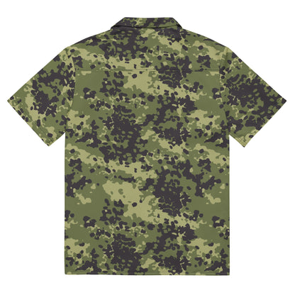 Danish Flecktarn Woodland CAMO Unisex button shirt Button Shirts