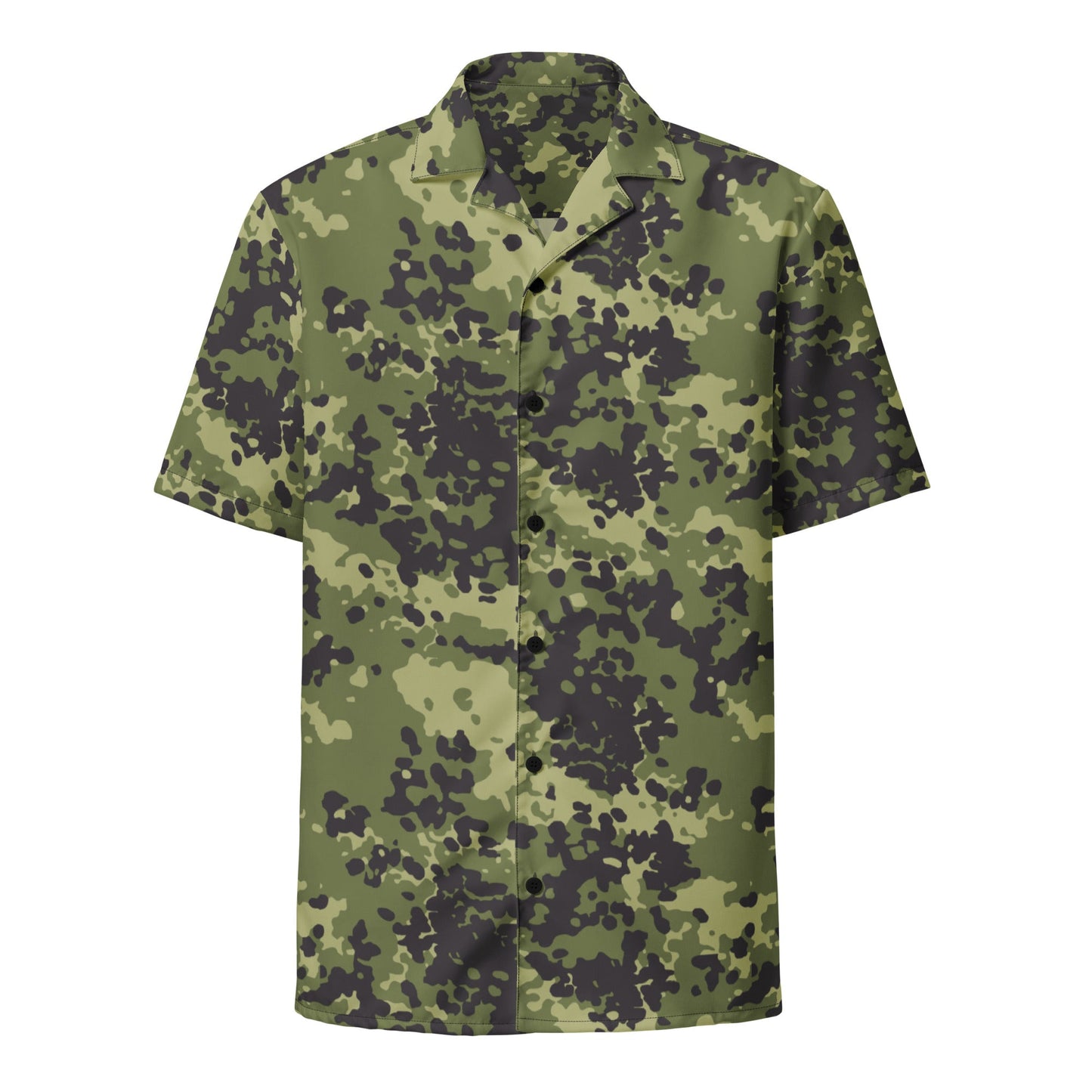 Danish Flecktarn Woodland CAMO Unisex button shirt Button Shirts