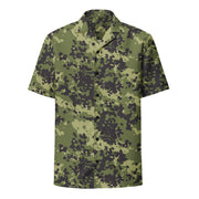 Flecktarn Scandinavian Woodland CAMO Unisex Short-Sleeve Button Shirt - Button-Up