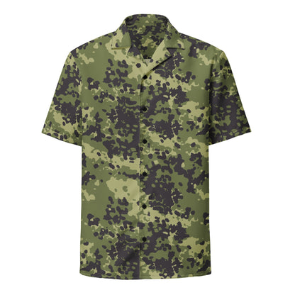 Danish Flecktarn Woodland CAMO Unisex button shirt Button Shirts