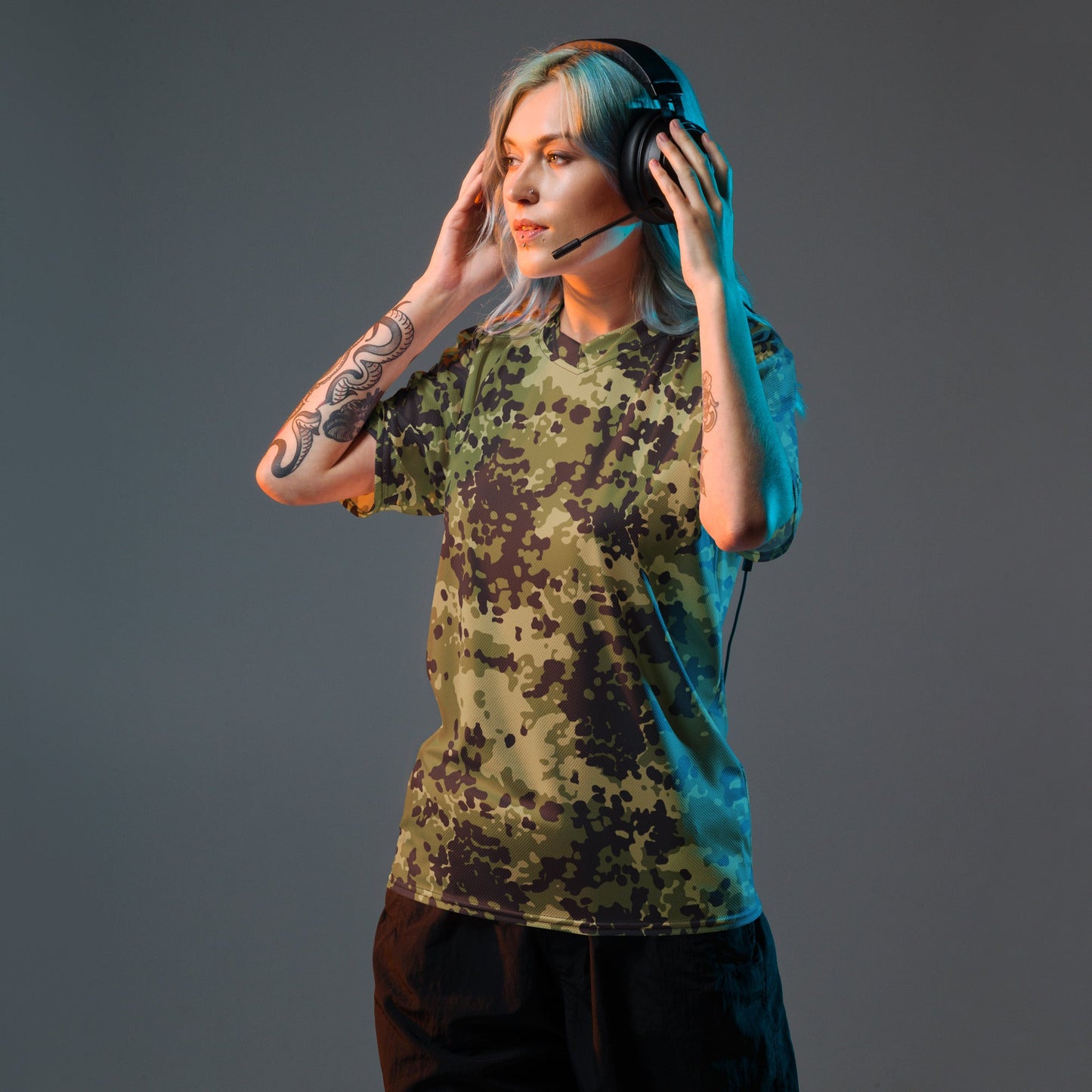 Danish Flecktarn Woodland CAMO unisex sports jersey Sports Jerseys