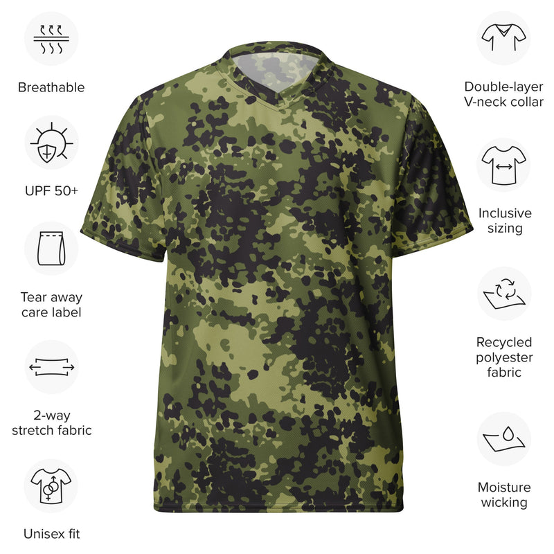 Flecktarn Scandinavian Woodland CAMO Unisex Sports Jersey