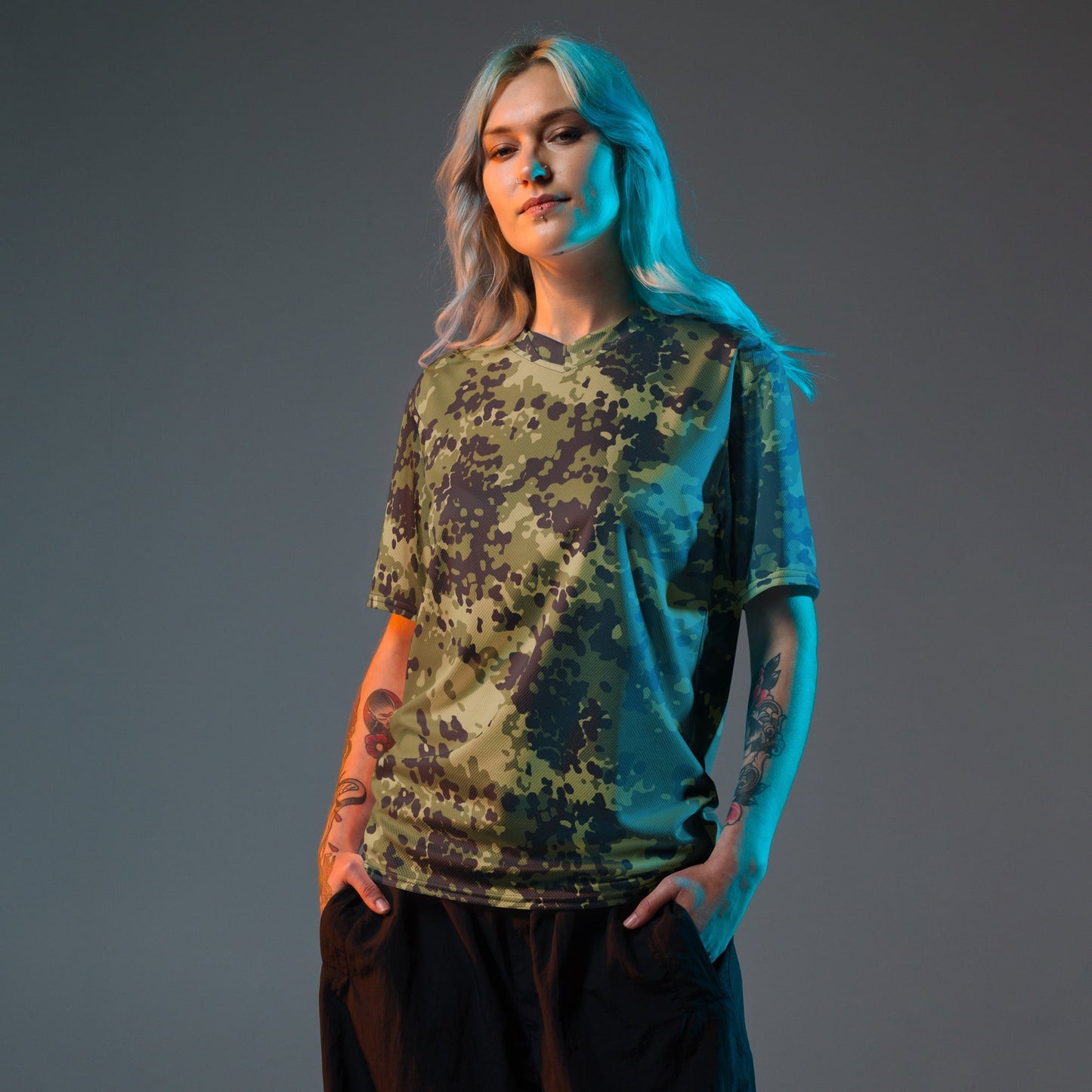 Danish Flecktarn Woodland CAMO unisex sports jersey Sports Jerseys