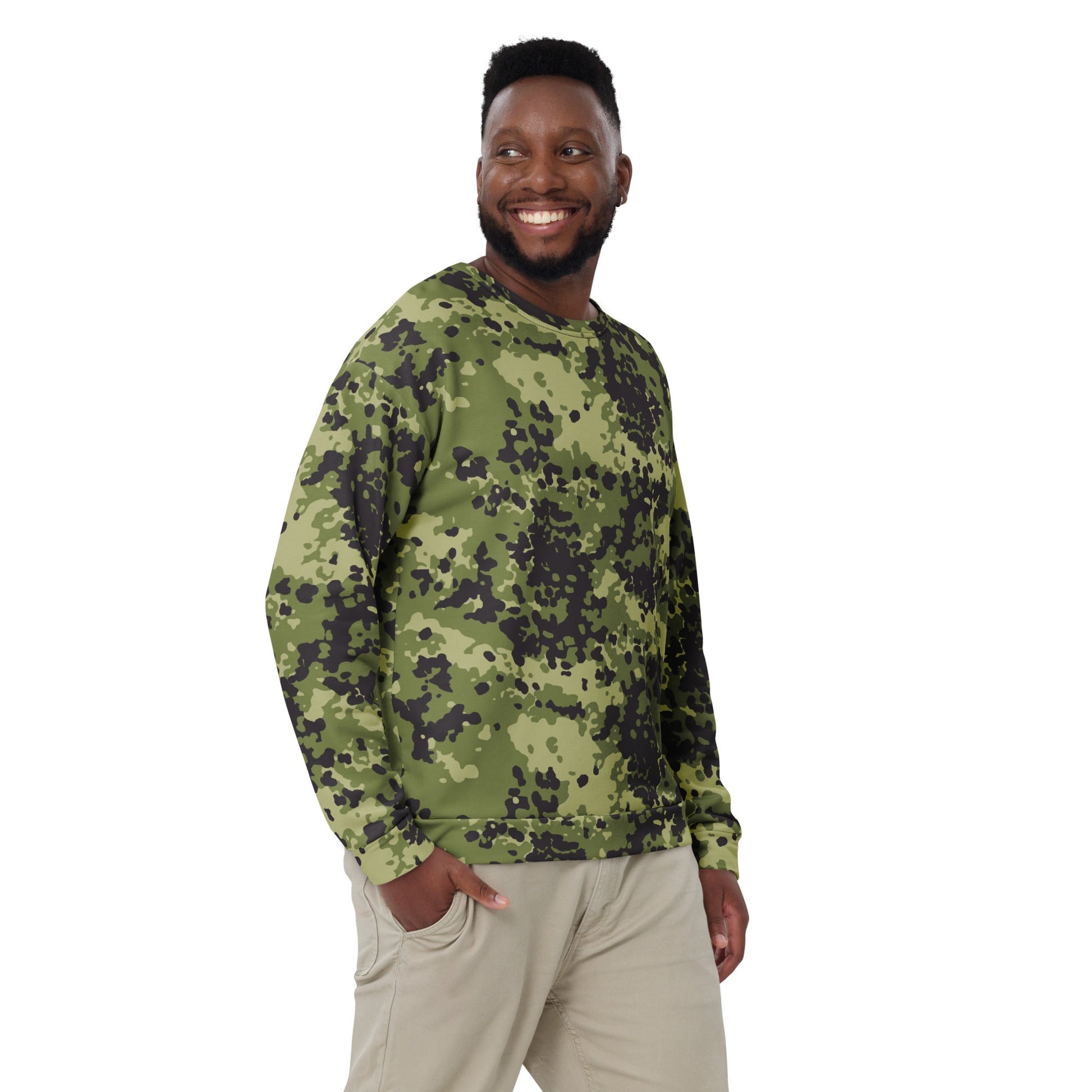 Danish Flecktarn Woodland CAMO Unisex Sweatshirt - Sweatshirts