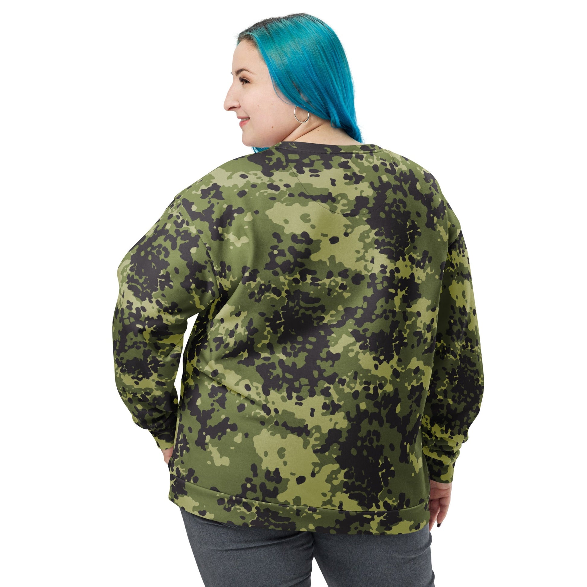 Danish Flecktarn Woodland CAMO Unisex Sweatshirt - Sweatshirts