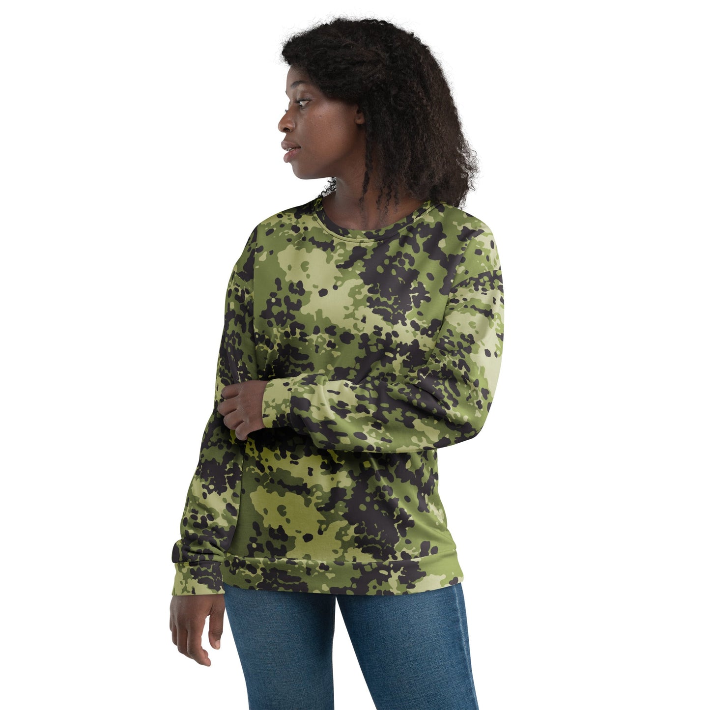 Danish Flecktarn Woodland CAMO Unisex Sweatshirt - Sweatshirts