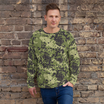 Danish Flecktarn Woodland CAMO Unisex Sweatshirt - XS - Sweatshirts