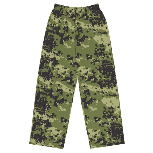 Flecktarn Scandinavian Woodland CAMO Unisex Wide-Leg Leisure Pants - 2XS - Pant