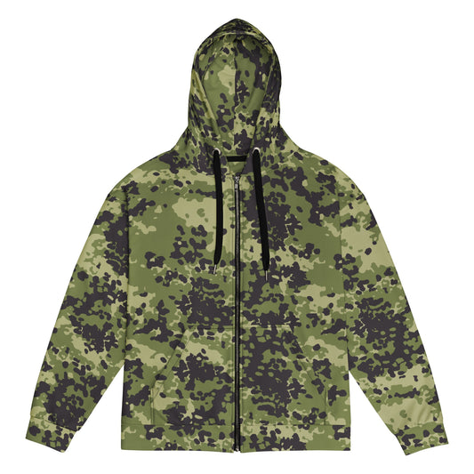 Danish Flecktarn Woodland CAMO Unisex zip hoodie 2XS Zip Hoodies