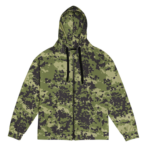 Flecktarn Woodland Scandinavian CAMO Unisex Zip Hoodie - 2XS