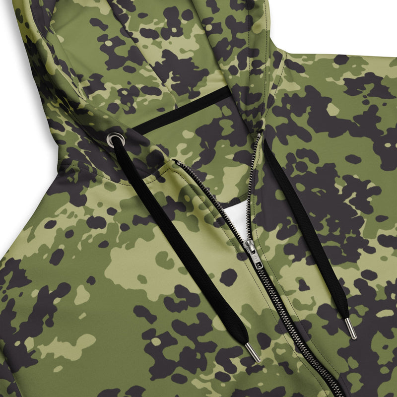 Flecktarn Woodland Scandinavian CAMO Unisex Zip Hoodie