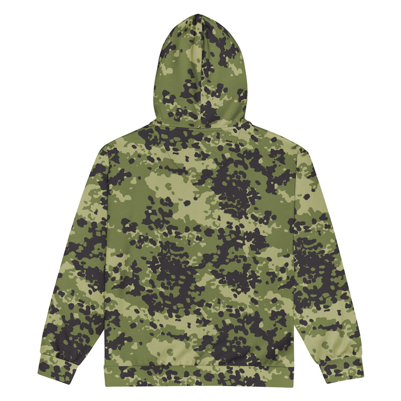 Flecktarn Woodland Scandinavian CAMO Unisex Zip Hoodie