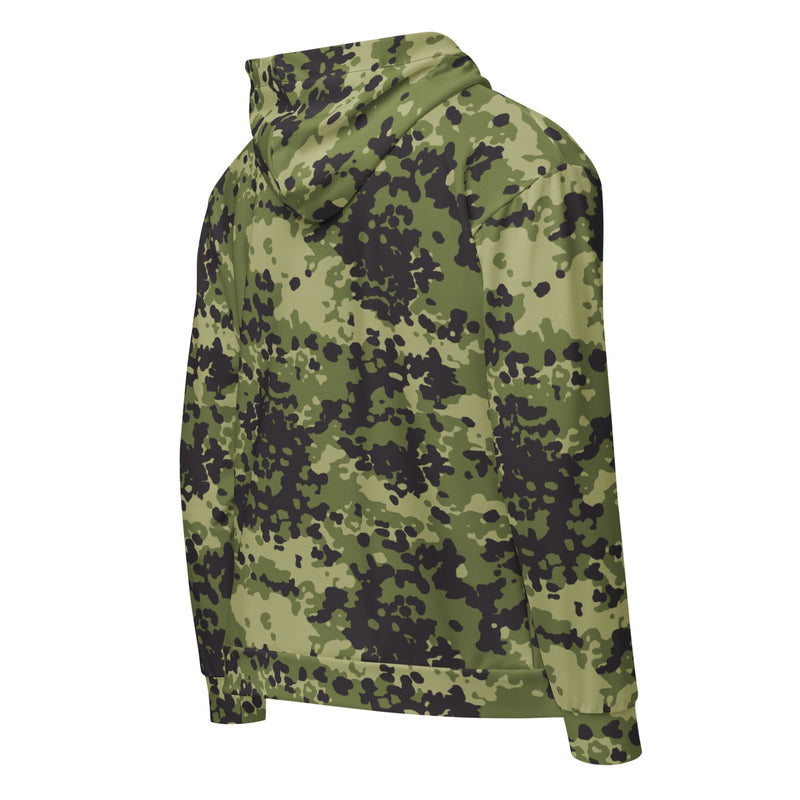 Flecktarn Woodland Scandinavian CAMO Unisex Zip Hoodie