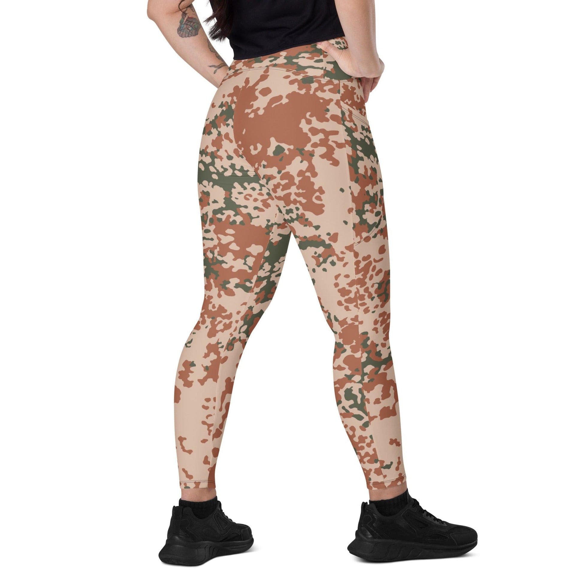 Danish M01 Desert CAMO Leggings with pockets - 2XS - Womens With Pockets