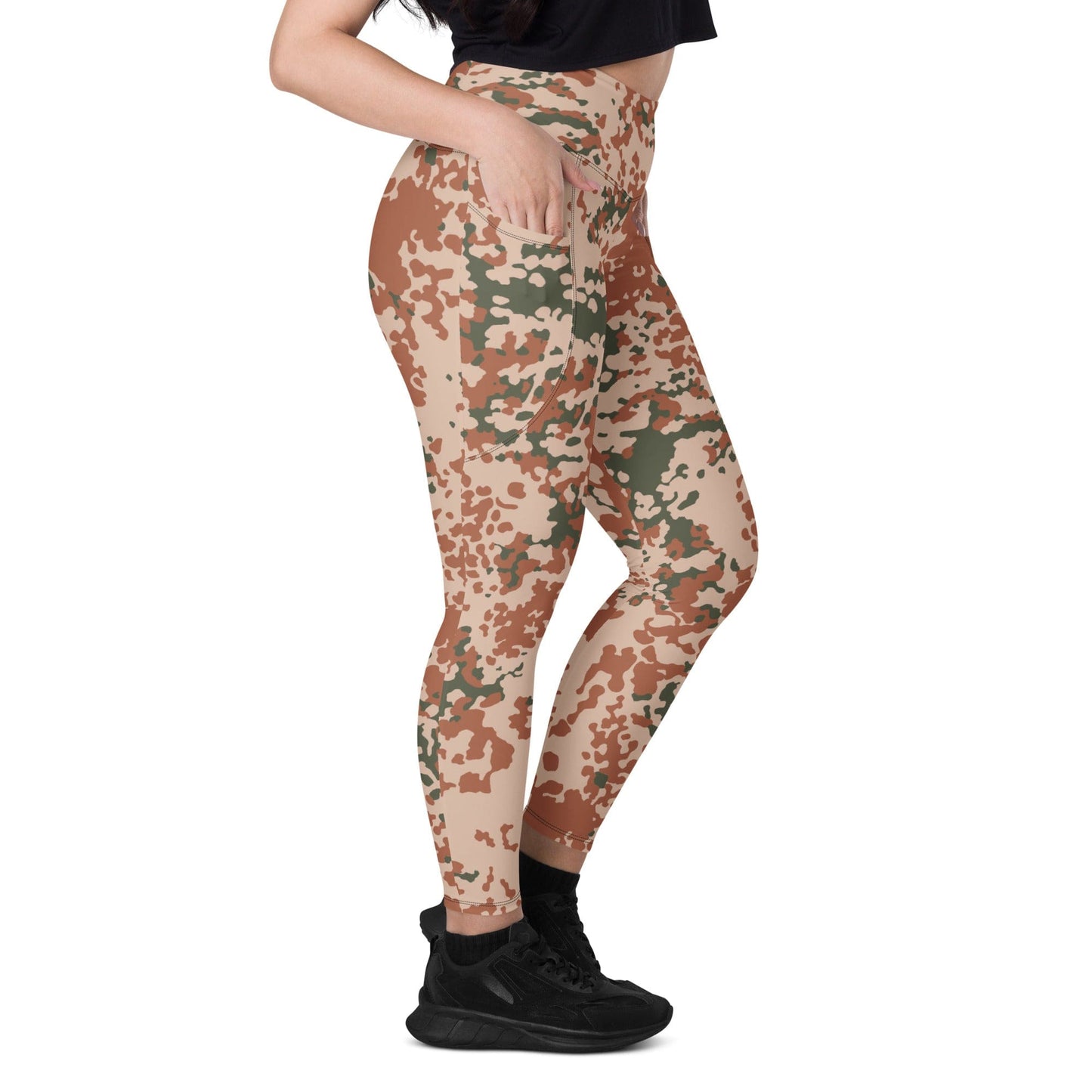 Danish M01 Desert CAMO Leggings with pockets - Womens With Pockets