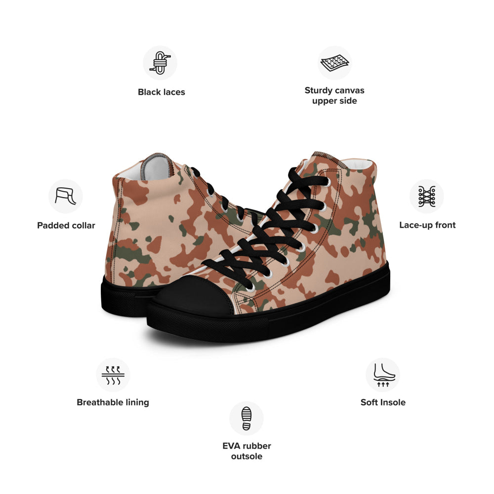 Danish M01 Desert CAMO Men’s high top canvas shoes - Mens High Top Canvas Shoes