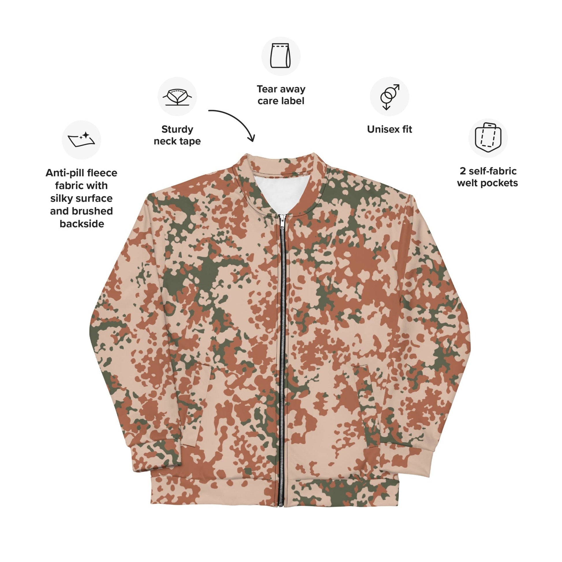 Danish M01 Desert CAMO Unisex Bomber Jacket