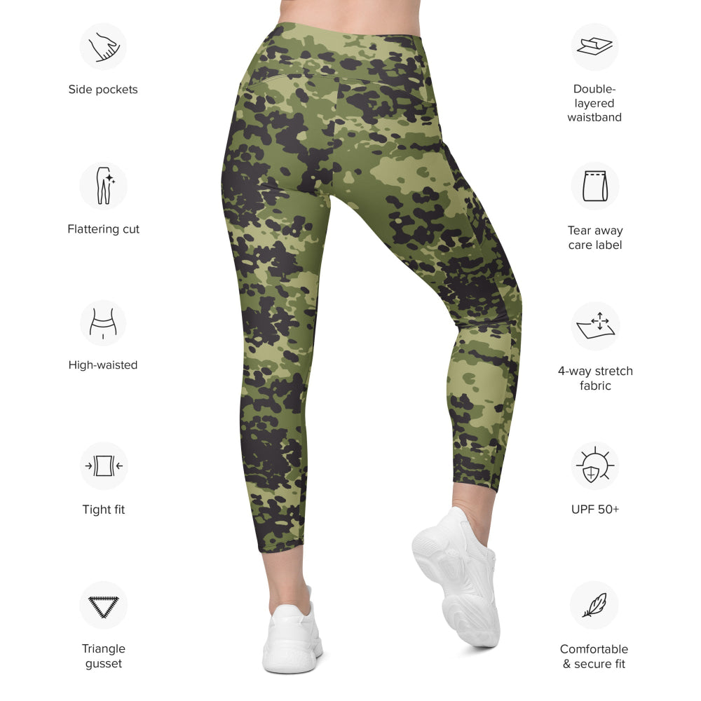 Danish M84 CAMO Leggings with pockets - Womens With Pockets