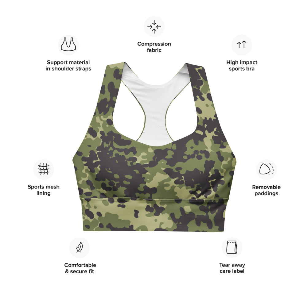 Danish M84 CAMO Longline sports bra - Womens Sports Bra