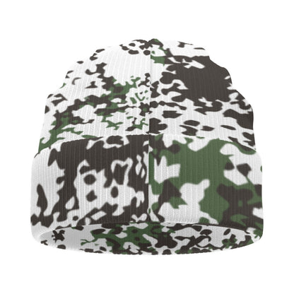 Danish M84 Snow CAMO Knitted Beanie - U / White