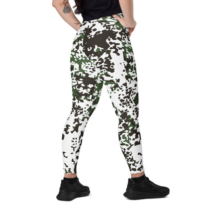 Danish M84 Snow CAMO Leggings with pockets - 2XS - Womens With Pockets