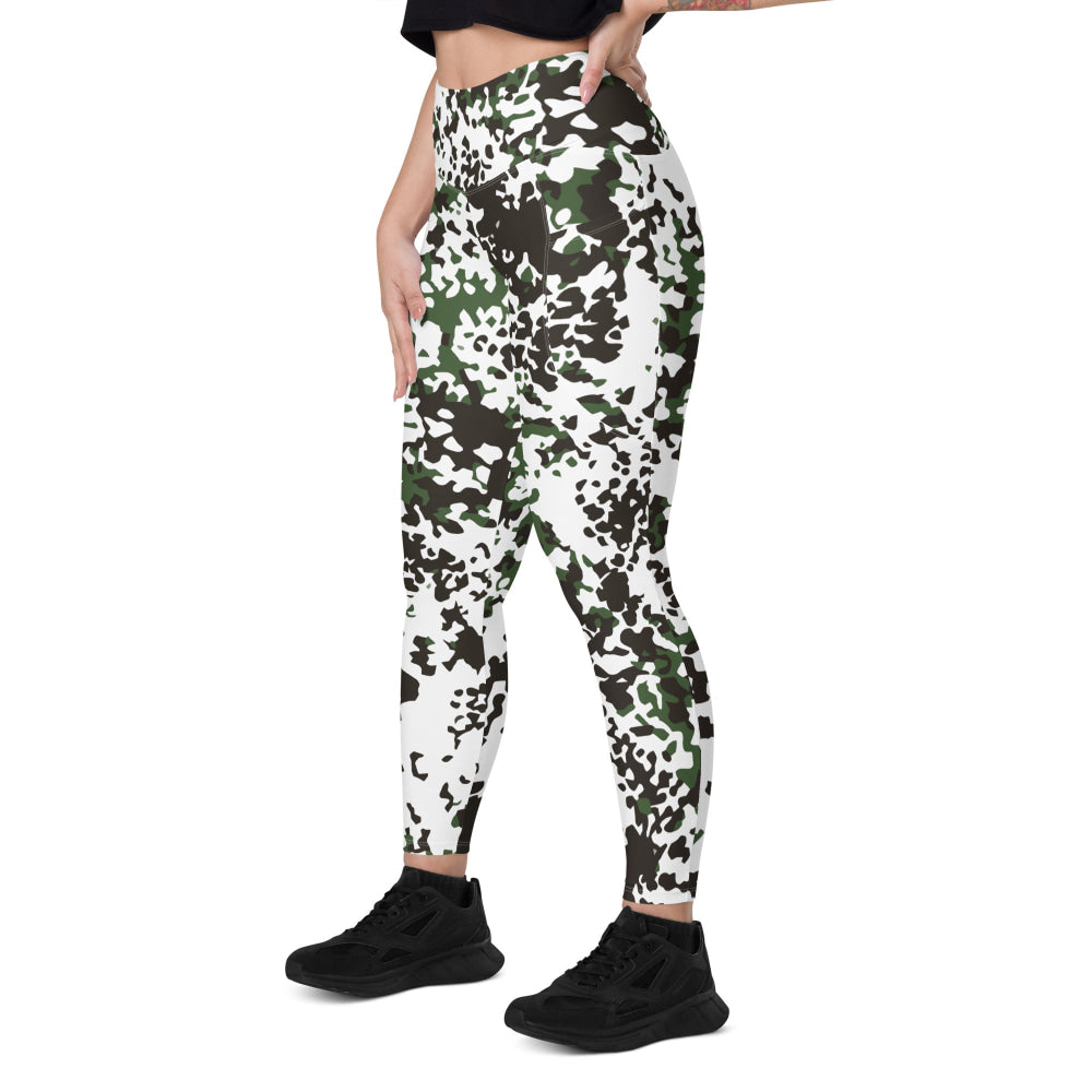 Danish M84 Snow CAMO Leggings with pockets - Womens With Pockets