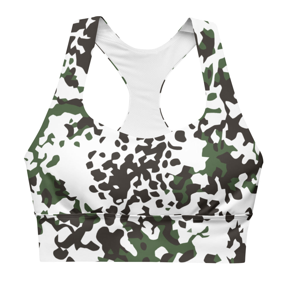 Danish M84 Snow CAMO Longline sports bra - Womens Sports Bra