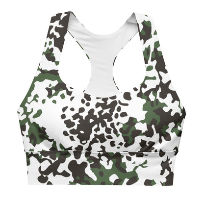 Danish M84 Snow CAMO Longline sports bra - Womens Sports Bra