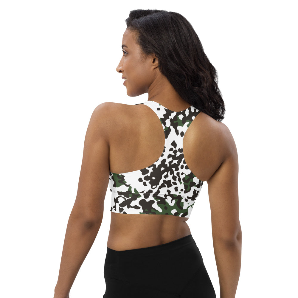 Danish M84 Snow CAMO Longline sports bra - Womens Sports Bra