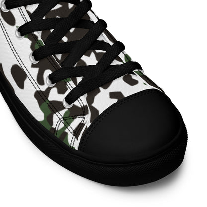 Danish M84 Snow CAMO Men’s high top canvas shoes - Mens High Top Canvas Shoes