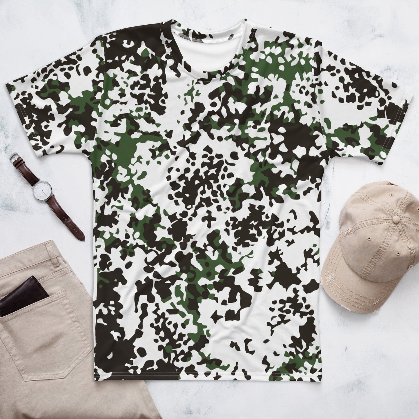 Danish M84 Snow CAMO Men’s T-shirt - XS - Mens T-Shirt