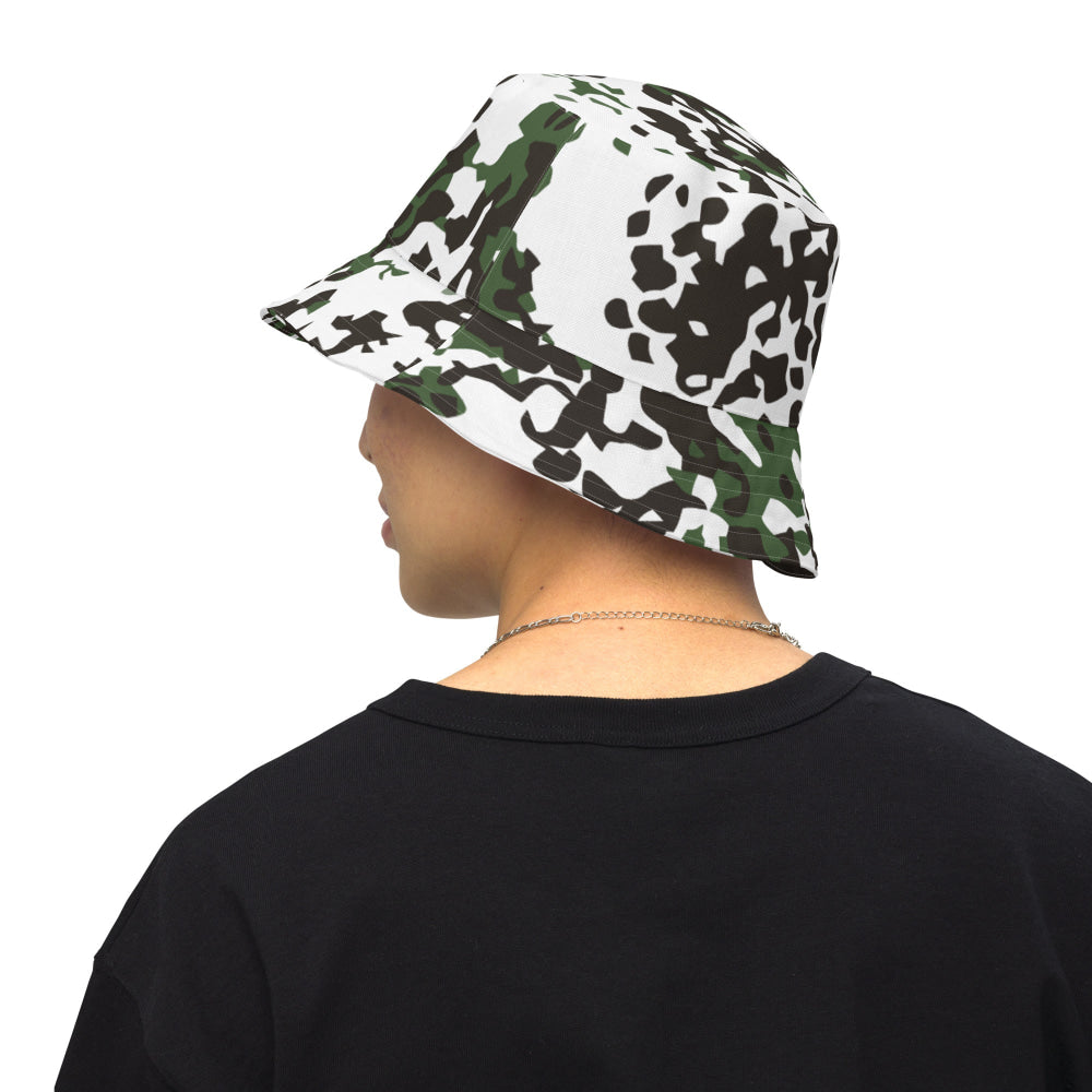 Danish M84 Snow CAMO Reversible bucket hat - Bucket Hat