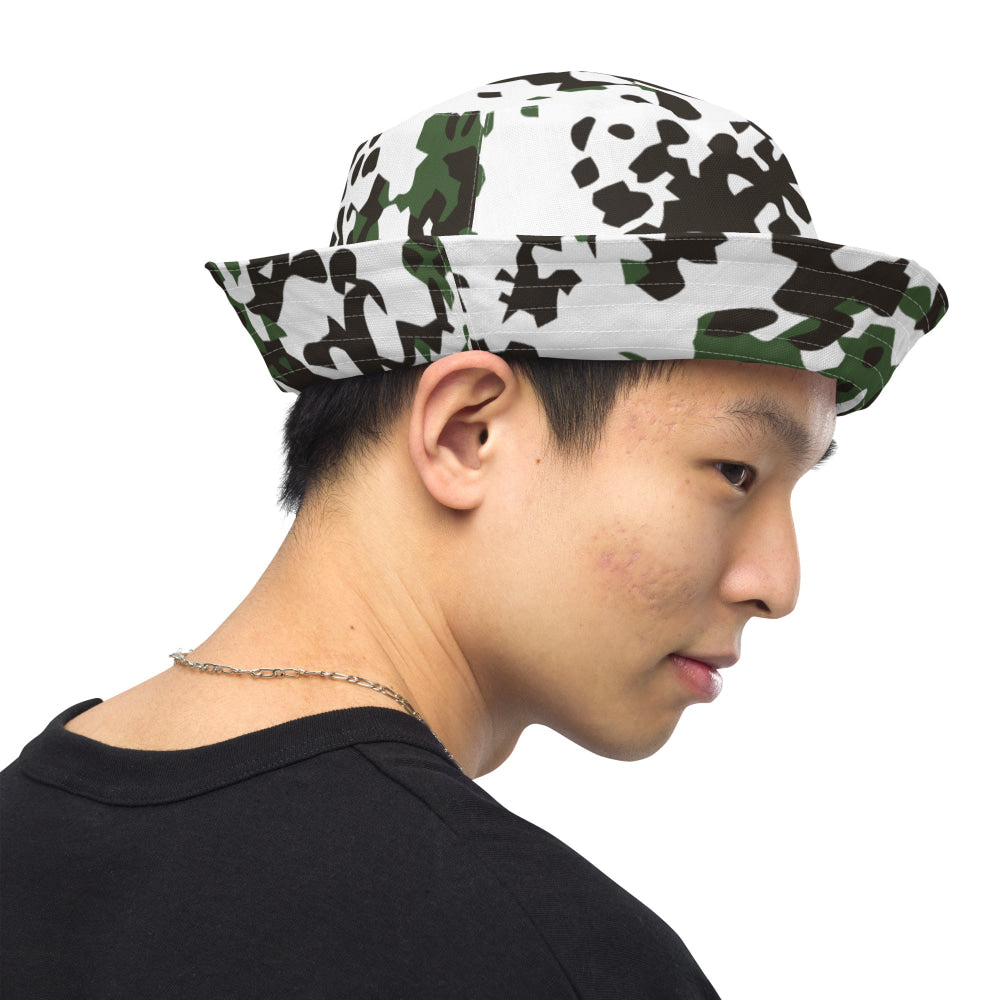 Danish M84 Snow CAMO Reversible bucket hat - Bucket Hat