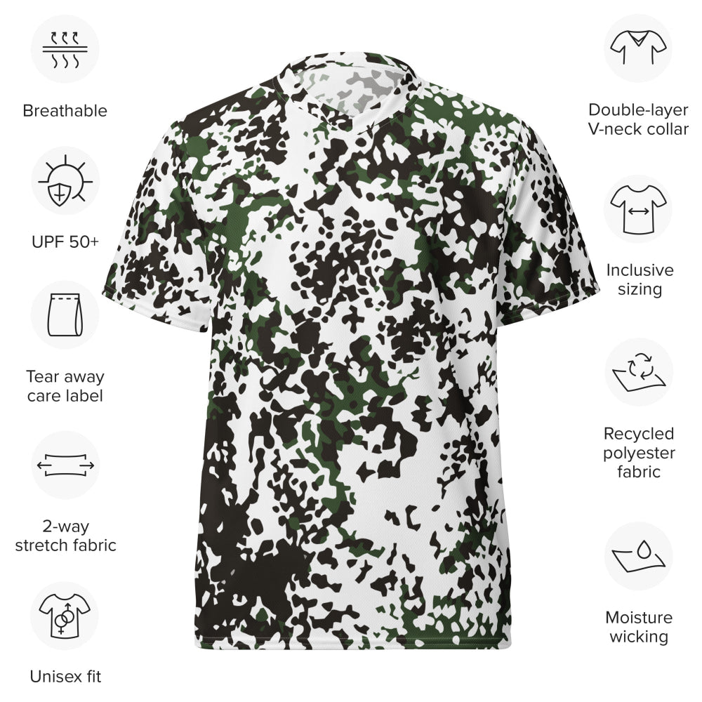 Danish M84 Snow CAMO unisex sports jersey - Unisex Sports Jersey