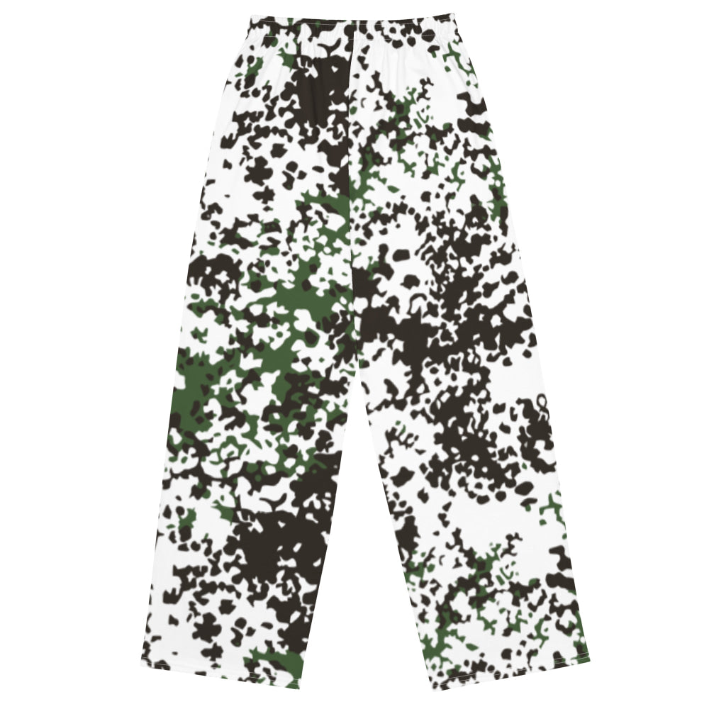 Danish M84 Snow CAMO unisex wide-leg pants - Unisex Wide-Leg Pants