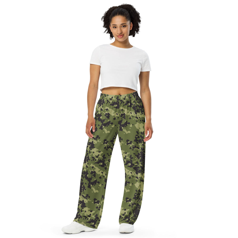 Danish M84 CAMO unisex wide-leg pants - Unisex Wide-Leg Pants