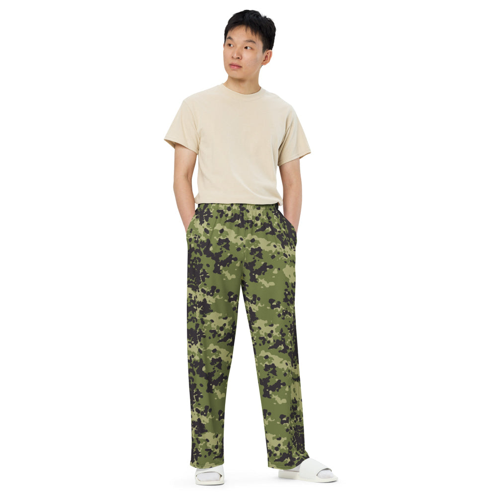 Danish M84 CAMO unisex wide-leg pants - Unisex Wide-Leg Pants