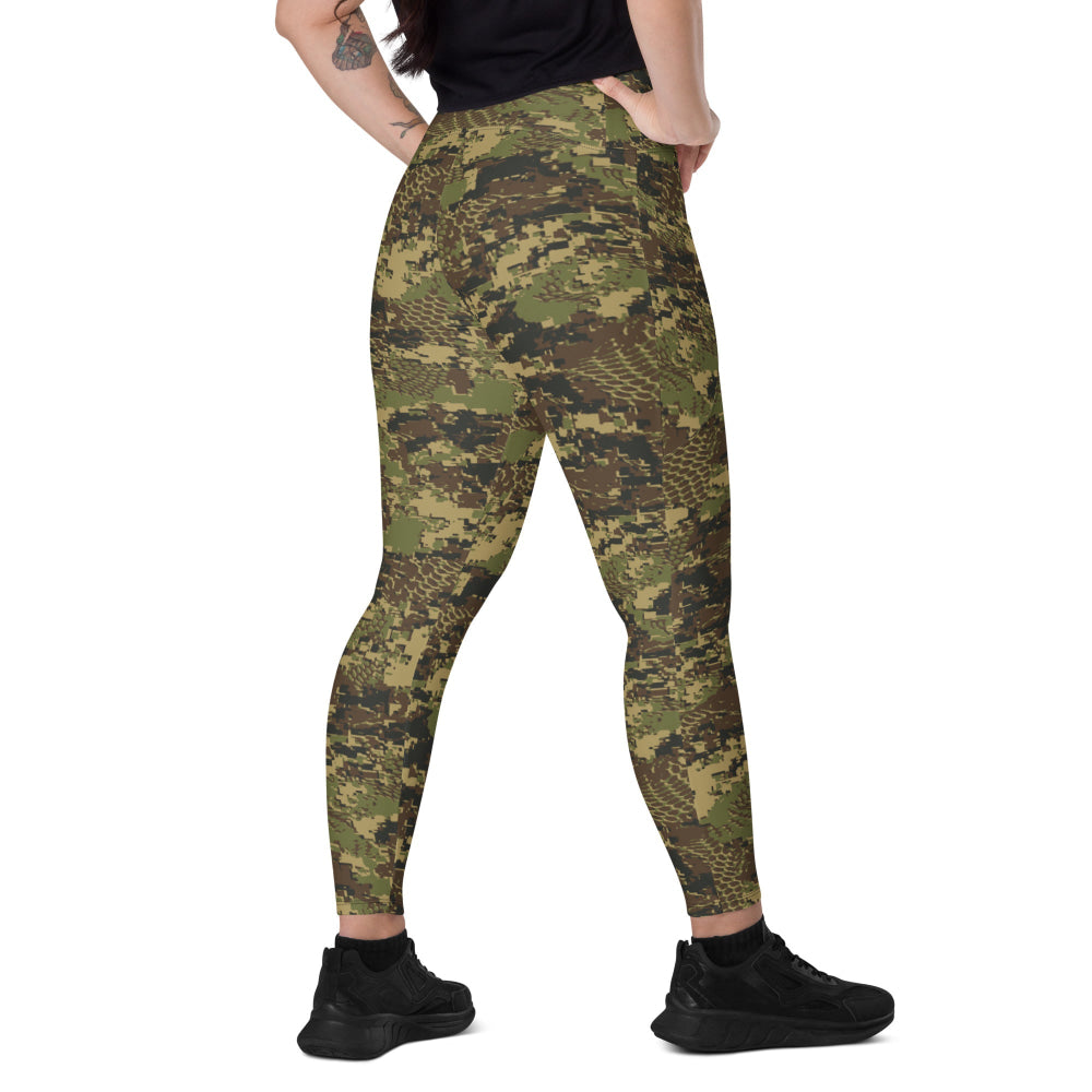 Deceptive CAMO Leggings with pockets - 2XS - Womens With Pockets