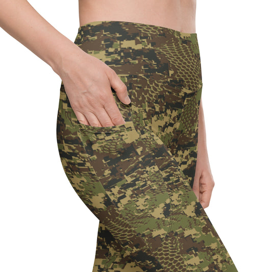 Deceptive CAMO Leggings with pockets - Womens With Pockets