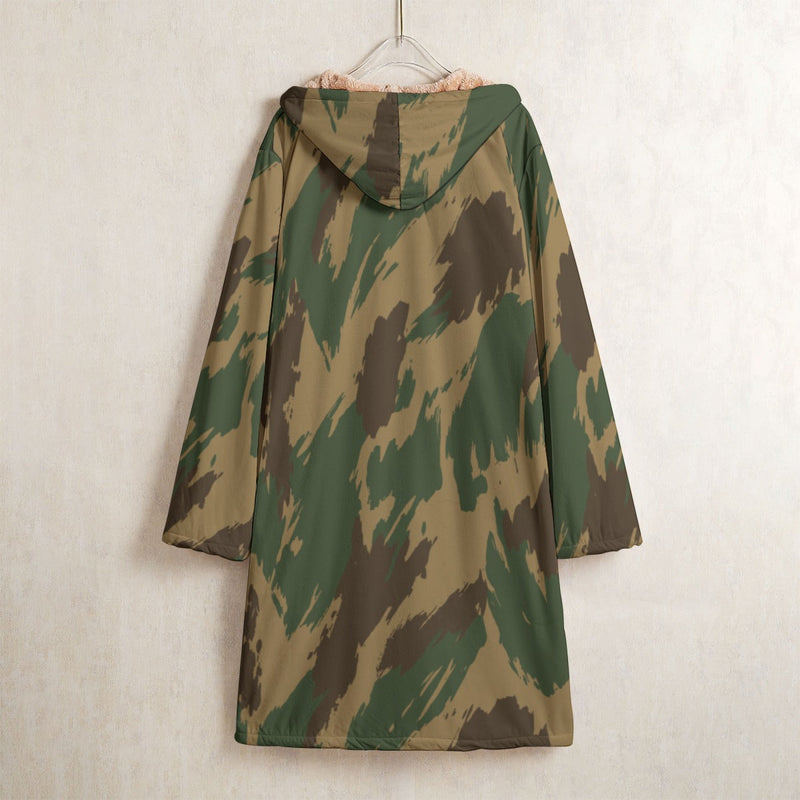 Denison 1959 Airborne Brushstroke Heritage CAMO Men’s Horn Button Long Fleece Coat - Jacket